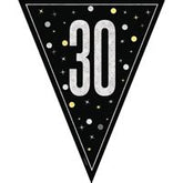Bannière fanions - GLITZ 30 - Noir - 9'